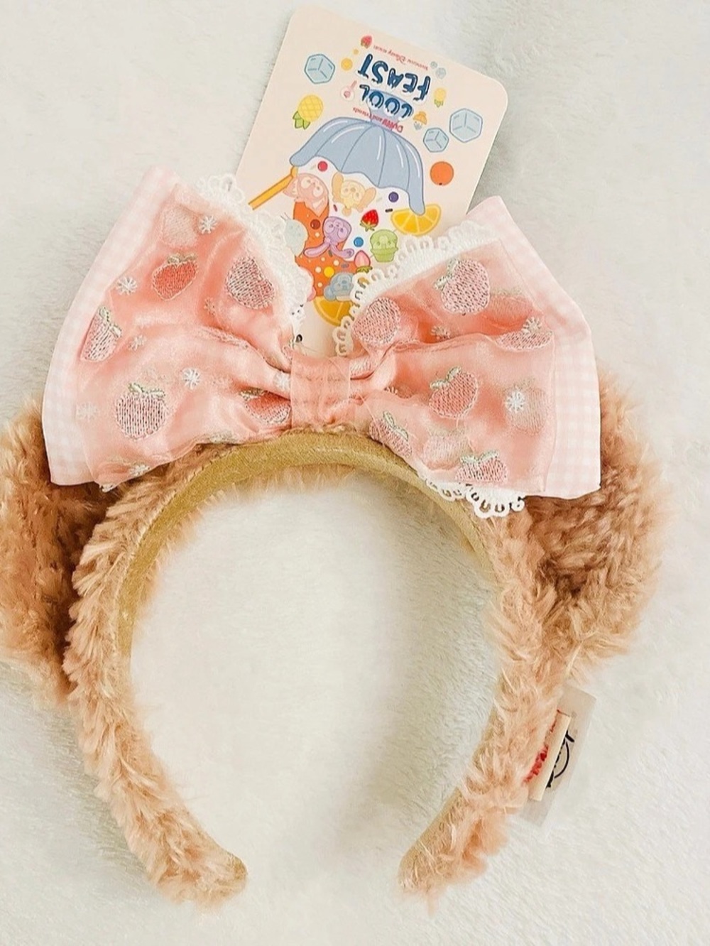 Shanghai Disney Resort Duffy 2021 Summer Cool Feast Peach ShellieMay Headband